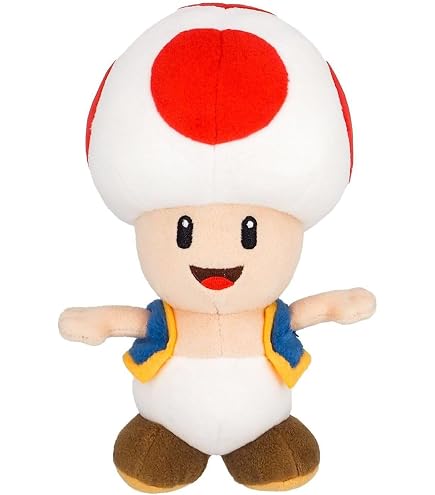 Little Buddy Super Mario Bros 8" Blue Toad Koopa Stuffed Animal Plush Toy