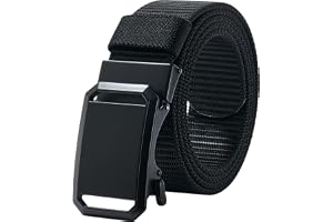 LionVII Bä män – bä för män med spärrhake automatiskt spänne, arbetsbä justerbart för män arbete utomhus sport vandring [130 cm L x 3,8 cm B]