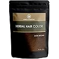Korus Essential Natural Herbal Hair Color For Women & Men (Dark Brown, 100 Gm) - Ammonia Free, PPD Free, Chemical Free, Safe & Gentle for All Hair Types