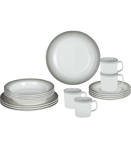 Set 16 stoviglie da campeggio brunner savana in stone touch antiscivolo Set 16 stoviglie da campeggio brunner savana in stone touch antiscivolo
