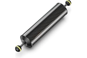 Sea frogs Unterwasser D60 mm,12 Zoll 305 mm Schwimmende Arm Kohlenstoff Schwimmende Doppelkugelarm Tauchen Auftriebssystem Für Tauchen Tablett Video Licht/Strobe