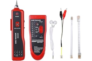 Testeur de câble réseau, Guakiili traqueur de fil téléphonique LAN diagnostiquer le traceur de tonalité pour STP UTP Cat5 Cat6 RJ45 RJ11, détecteur de ligne