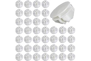 Luabue 40pz Connettori in Plastica Cube Connettore a Cubo in Plastica per Armadietti Organizer Modulare Chiusura per Fermaglio per Armadio a Fibbia Clip per Guardaroba Scaffali (Bianco)