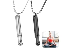 EXIN DECHEN 2 sztuki łańcuszków na szyję z motywem zaprzestania palenia tytoniu, do medytacji, oddechu, do medytacji, relaksu, uspokojenia