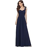 Ever-Pretty Vestito da Cerimonia Donna Una Spalla Chiffon Linea ad A Stile Impero Lungo 09768