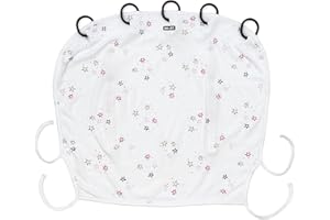 Dooky Universal Sonnenschutz, Wetterschutz für Babyschale, Kinderwagen,Buggy(UV-Schutz LSF40+, TÜV getestet, universelle Passform, stylisher Windschutz, Baby Erstausstattung),Twinkle Stars,DOOKY126620