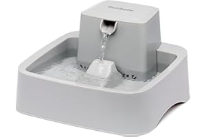 PetSafe Fontaine à Eau Drinkwell pour Animaux - Idéale pour Chat/Petits Chien 1,8 L – Différents Flux - Filtres Anti-odeurs et Mauvais goût – Facile à Nettoyer - sans BPA