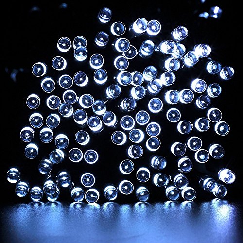 Solar String Lights, URPOWER® 12 Meter 100 LED Outdoor Solar String Lights Solar Powered Waterproof Starry Fairy Lighting Christmas Decoration Flashing Light for Patio Gardens Wedding Party Holiday Landscape (White)