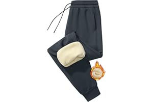 PASUDA Pantaloni Tuta Donna in Pile Invernali Sherpa Foderati Pantaloni da Jogging Donna Caldi Elastico Vita Alta Pantaloni Casual Pantaloni Sportivi da Jogger con Coulisse e Tasche