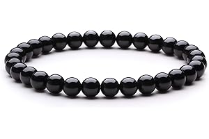 J.Fée Bracelet Pierre 6MM Bracelet Pierre Naturelle Bracelet Perles Bracelet Pierres Précieuses Bracelet Femme Bijoux Femme Cadeau Femme Cadeau Anniversaire Femme et Homme Cadeau Noel