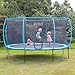 Price comparison product image Rebo Jump Zone Garden Trampoline With Halo Safety Enclosure, Safety Net - 12FT