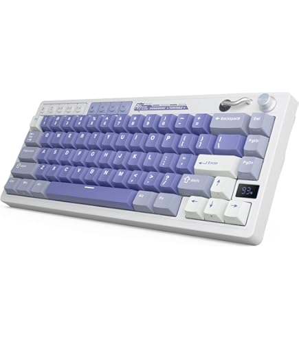 RK ROYAL KLUDGE R65 Teclado mecánico inalámbrico con perilla de volumen