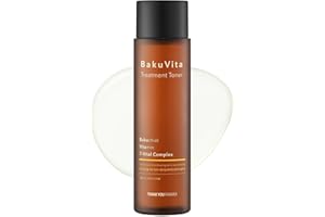 THANKYOU FARMER BakuVita Treatment Toner 200 ml - Alternative au rétinol Bakuchiol, Tonique à la vitamine C+E, Tonique hydratant, Anti-âge lent, Tonique coréen végétalien pour le visage