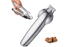 WAIMXDAO Taglia Castagne, Castagno Clip, Castagne Schiaccianoci in Acciaio Inox, Multifunzione Pinza per Castagne, Utensili Cucina per Castagne Castagna Opener per Castagne e Altre Noci (Argento)