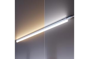 ledscom.de Set med 2 st LED-lampor för underskåp Rigel, 87,3 cm vardera, justerbar färgtemperatur, 20,2 W, 1122 lm vardera