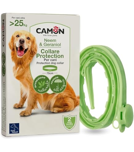 Collare Antiparassitario Beaphar Per Cani Di Taglia Grande - Protezione Naturale, 80cm, 3 Mesi