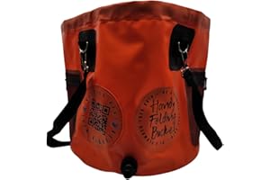 PBP "Beaplumber" Handy Folding Bucket, 30L Capacity, with Quick Hose Connector (Orange)