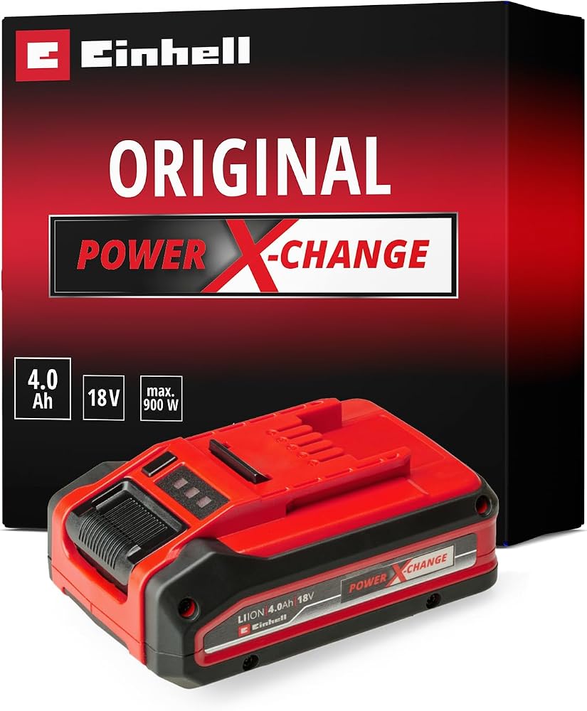 Einhell Orijinal 18 V 4,0 Ah PXC+ Akü 4511553 | 900 W | PXC | Li-ion | Plus teknolojisi | ABS | LED gösterge | şarj cihazı dahil değildir