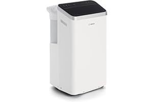 BOSCH THERMOTECHNIK Bosch, cool 4000 portable AC, 3-in-1, condizionatore d'aria, deumidificatore, ventilatore, 2,6 kW per ambienti fino a 35m², con modalità automatica, silenziosa e sleep