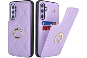 SailorTech Samsung Galaxy A54 5G Hülle mit Kartenhalter für Frauen, Galaxy A54 5G Handyhülle Ring-Ständer [Kartenfach] [Standfunktion] Modische Tasche für Samsung Galaxy A54 5G-Violett