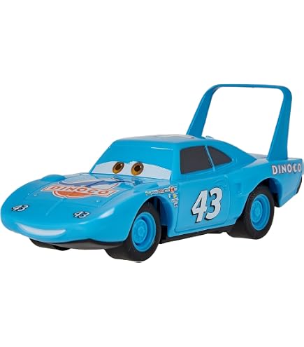 Pack De Coches De Juguete Cars 2 – Camión Transporte Con Rampa Y Coche De Carreras Rey Chick Hicks, Escala 1:55, Regalo Para Niños
