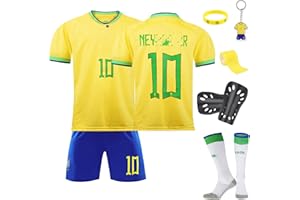 AINVLIYA Ensemble de Football pour Enfant - Maillot n° 10 d'Entraînement à Domicile/Extérieur pour Garçons et Fans