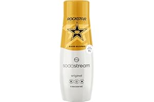 SodaStream Concentré Rockstar Original Sans Sucres pour Machine à Eau Pétillante et Soda | Préparez jusqu'à 9 Litres de Boisson Energisante en Quelques Secondes, 440ml