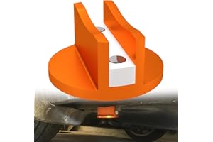 Chelhead Accessoires de cric de Sol magnétique Orange 1 pièce, Plaque de cric Universelle en Aluminium cannelé, Passepoil de Levage de 0,47 Pouce, Soudure à Compression à Fente