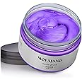 Hair Colour Wax, 120g Temporary Coloured Hair Paint Wax, Easy Washable Colour Change Hair Dye for Kids,Women,Men (Violet)