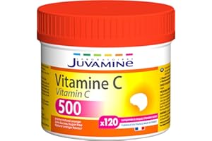 JUVAMINE - Vitamine C500 - Maxi Format - 120 Comprimés à croquer (Lot de 1)