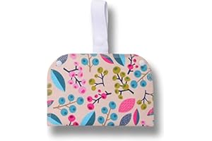 NATISSY Sac étanche 2 pochettes; disques propres d’1 côté & utilisés de l’autre; rangement pour protège-slips réutilisables, serviettes hygiéniques, disques démaquillants & coussinets d’allaitement lavables