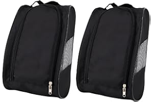 KIGHDEL Walking Boot Bag 2 PCS Waterproof Golf Shoe Bag, Portable Football Boot Bag, Golf Shoe Bags for Men for Men Women Boys, Girls Breathable Shoe Storage Bag for Home Storage Travel School Gym Sport