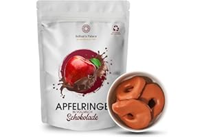 ‎SULTAN'S PALACE Sultan’s Palace Apfelringe in edler Vollmilch Schokolade - 200g – Versand mit Kühlpads bei hohen Temperaturen – Schoko Früchte - Premium Qualität - Geschenkidee – Zartschmelzende Schokolade