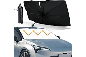 NHYDZSZ Pare Soleil Voiture Pare Brise Avant, Parapluie Pare Soleil Voiture, Pare-Brise de Voiture, Bloque la Chaleur du Soleil et Les UV Convient à la Plupart des Camionnettes SUV