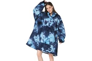 Michorinee Couverture à Capuche surdimensionnée, Sweat à Capuche Portable Super Chaud en Molleton et Sherpa, Sweat géant Confortable pour Femmes Hommes Adultes Adolescents