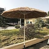 Parasol WYZQQ Hawaii, De Style HawaïEn De Couleur Naturelle à 8 CôTes, IdéAl pour Plage, Bar, Patio, Terrasse Et Jardin.