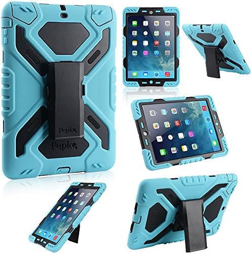 Multi Function Silicone Waterproof Shockproof Dustproof Rugged Apple iPad Air Case Cover with adjustable stand for Apple iPad Air/iPad 5 Color Blue&Black
