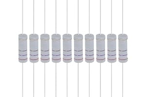 YOKIVE 10 Pcs 270 Ohm 5 Watts Metal Oxide Film Resistor, 5% Tolerance Resistor Axial Lead | Flame Proof for DIY Electronic Circuits, Audio-Video Projects