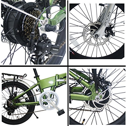 E-Bike Elektro Fahrrad Faltrad 20″ 51cm ALUMINIUM Ebike 6 Gang Shimano - 5