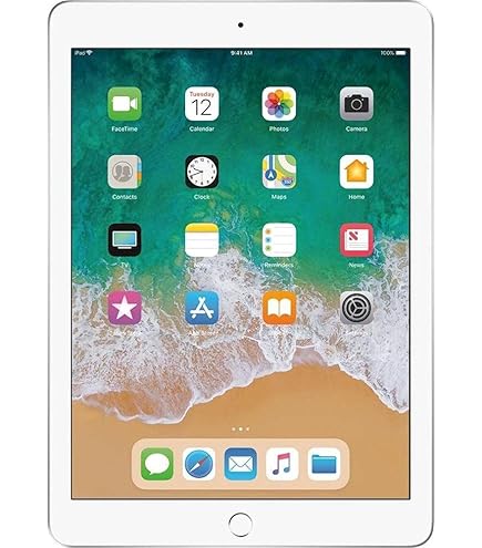 Apple iPad (5th Gen) 128GB Wi-Fi - Silver (Renewed) : Amazon.co.uk