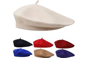 BOBISHE Berretto Basco Francese Donna Cappello Basco Donna Estivo Classico Basco Donna Invernale Artista Baschetto Donna Cappellino Alla Francese Uomo per Abbinare Abito e trench per Le Quattro Stagioni