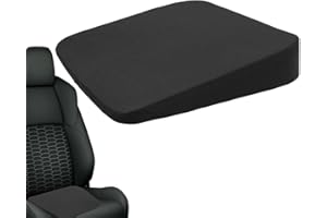 POVANJER Cojín asiento coche, cómodo cojín espuma viscoelástica para asiento coche, almohadilla portátil para asiento coche, asiento elevación ángulo para coche, hogar