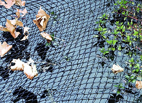 VT 148040 Abdecknetz für den Teich, 2 x 3 m, 6 Erdspieße, Cover Net, Schwarz - 2