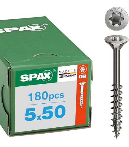 SECCARO Viti Per Terrazze 4x60 Mm In Acciaio Inox A2 – 200 Pezzi Con Testa Decorativa E Punta Tagliente Per Legno