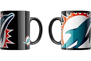 Great Branding NFL Oversized Classic Tasse Team-Logo schwarz American Football Tasse 330 ml Becher für Fans