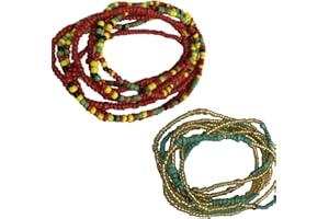BEITO Taille Perles Perles Du Ventre, Choisir La Couleur Taille Perle. Perles De Taille Africaine, La Chaîne Du Corps, La Chaîne Du Ventre Perles, Chaîne De Taille, Élastique Élastique Cordes, Bijoux D'été,