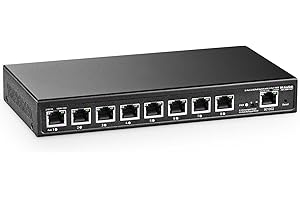 MokerLink 8 portów 2,5 G PoE Managed Switch z 1 portem 10 G Ethernet uplink, IEEE8023af/at PoE 120 W, metalowy przełącznik sieciowy zarządzany przez wentylatorów