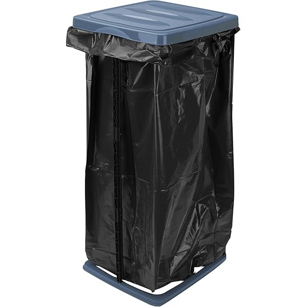 Grizzly Bin Bag Holder, 1x Rubbish Bin With Green Lid | FindTheDeal