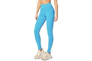 Merry Style Lunghi Leggings Fuseaux Sportivi da Donna Pratico Modello a Vita Alta in Cotone Naturale MS10-198