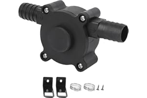 BIGKING Pompa per Trapano a Mano, Pompa per Trapano Elettrica a Mano Pompa Centrifuga Autoadescante per Trasferimento di Acqua Fluida Mini Pompa Centrifuga Portatile